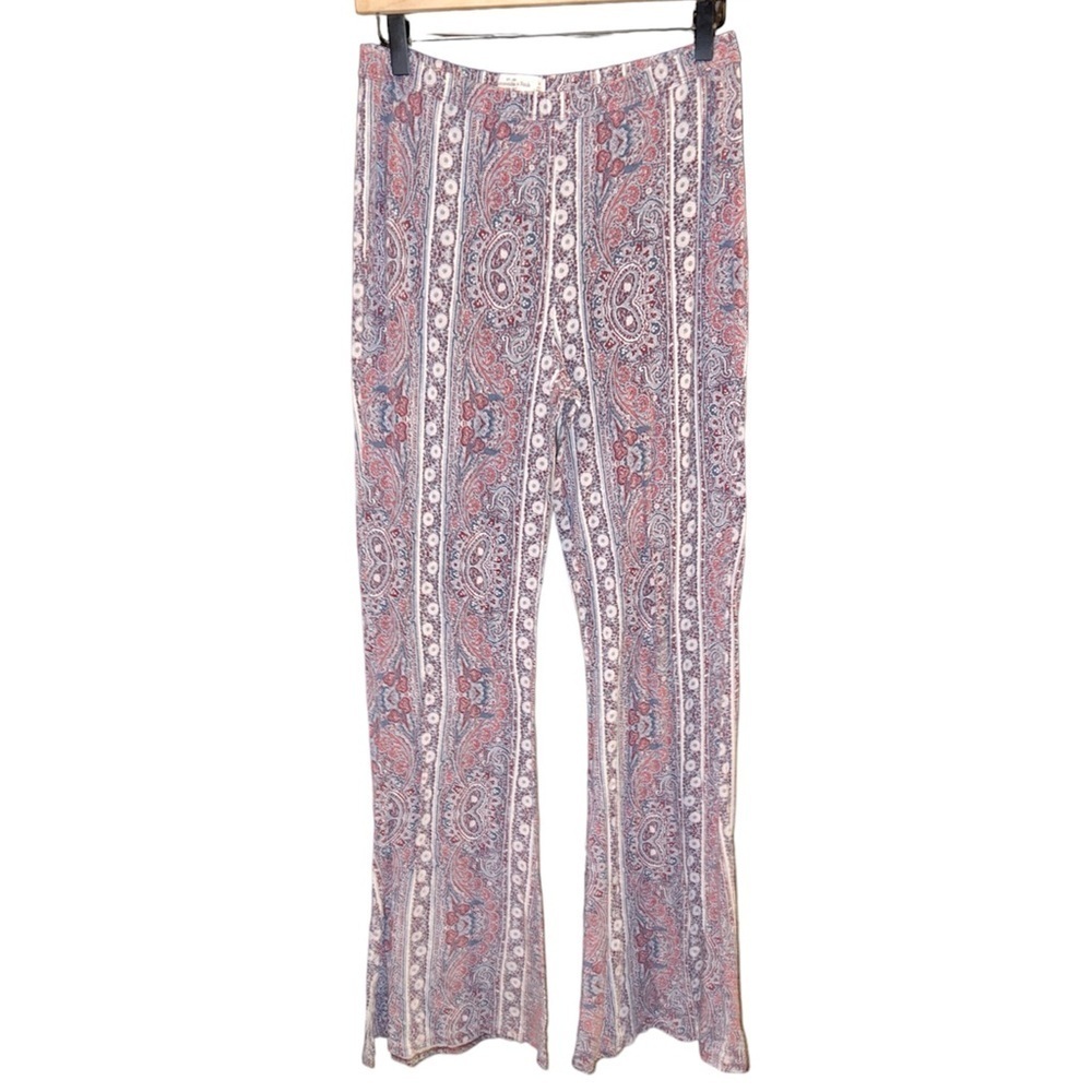 Abercrombie & Fitch Paisley Stretchy Flare Leggings Boho 90’s